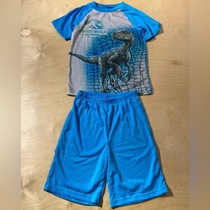 Jurassic World Blue Kids Pajamas Medium (8/10) (NP)